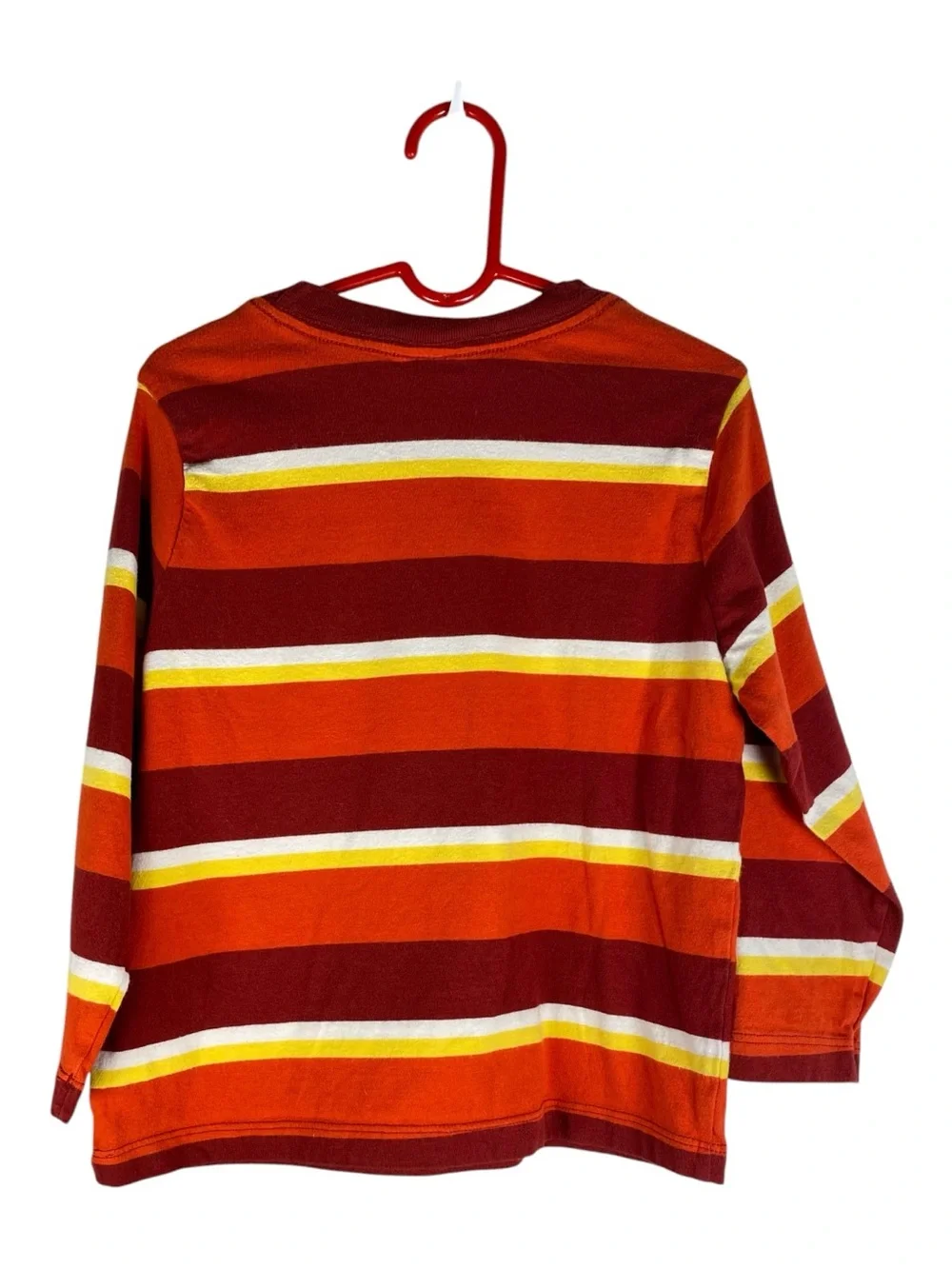 HANNA ANDERSSON Colorful Striped Cotton Long Sleeve Knit Top 4